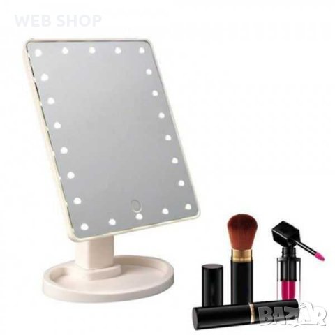 Голямо настолно LED огледало , снимка 2 - Други - 31889217