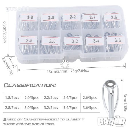 върхове за рибарски пръчки, снимка 3 - Въдици - 36739439