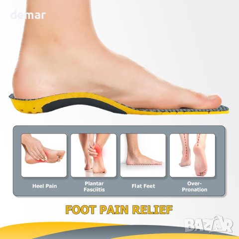 Поддържащи свода стелки за плоски стъпала, болки в стъпалата - L, снимка 2 - Други - 42508913
