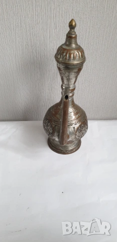 Стар бронзов ибрик, снимка 5 - Антикварни и старинни предмети - 54097299