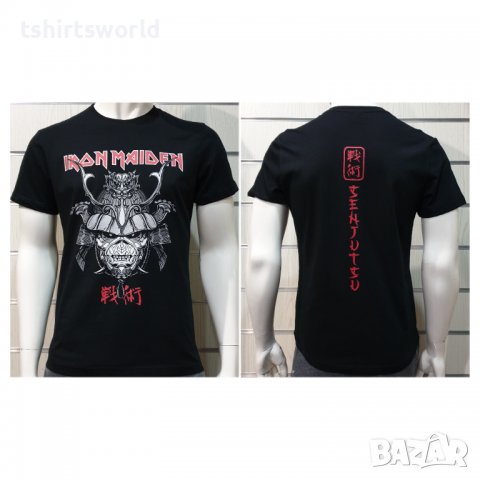 Нова мъжка тениска на музикалната група IRON MAIDEN - Senjutsu Samurai Eddie Graphic Navy, снимка 5 - Тениски - 35623072