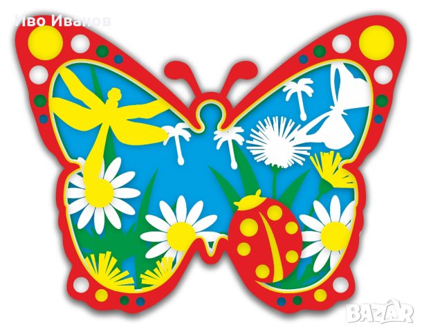 Детски Креативен комплект Пеперуда, снимка 3 - Други - 42745578