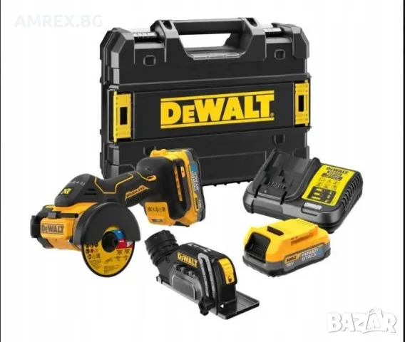 Акумулаторен компактен отрезен инструмент DeWALT 18V XR – 76 мм, 2×1.7 Ah POWERSTACK