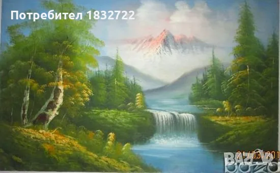 Предлагам картини с пейзажи с размери 90 см х 120 см., снимка 18 - Картини - 56037538