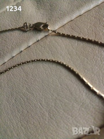  Златно колие със сърца , снимка 3 - Колиета, медальони, синджири - 36800428