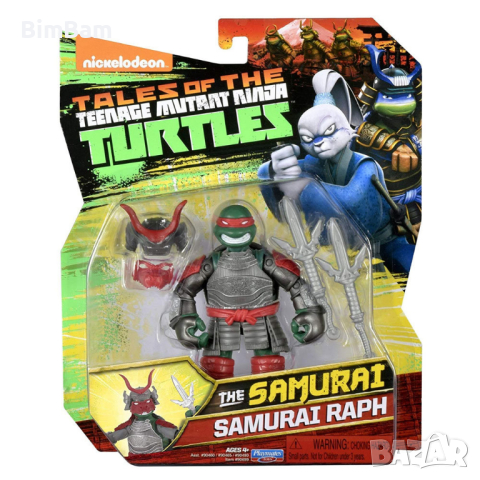 Оригинална eкшън фигурка Tales of the Teenage Костенурките Нинджа TMNT Samurai Raph/Самурай Рафаело , снимка 4 - Фигурки - 44742631