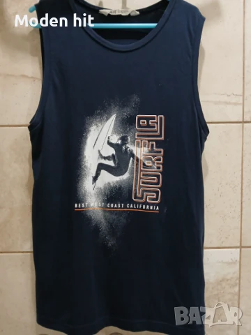 H&M тениска без ръкав/потник за момче размер 150 см. /10-12 г./