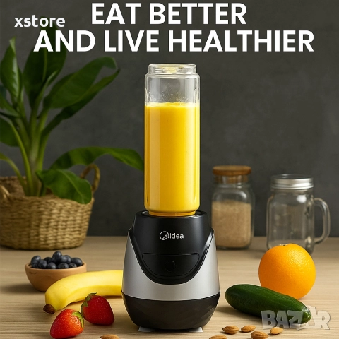 Компактен и мощен блендер Midea BL1189CEE-MPO1S, снимка 3 - Блендери - 52595455