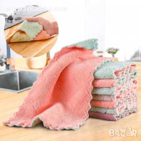 Микрофибърна кърпа, предназначена за почистване, абсорбиране и полиране - код 3274