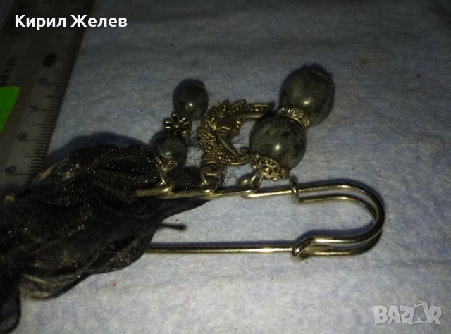 ЕФЕКТНА НЕО ГОТИК ВИНТИДЖ ФИБУЛА АРТ ИГЛА БРОШКА 38880, снимка 3 - Други - 42117568