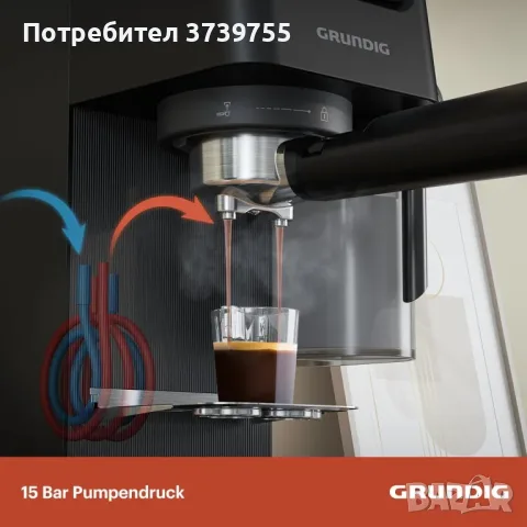 Еспресо кафемашина Grundig Delisia (KSM 5330) , снимка 6 - Кафемашини - 55709316