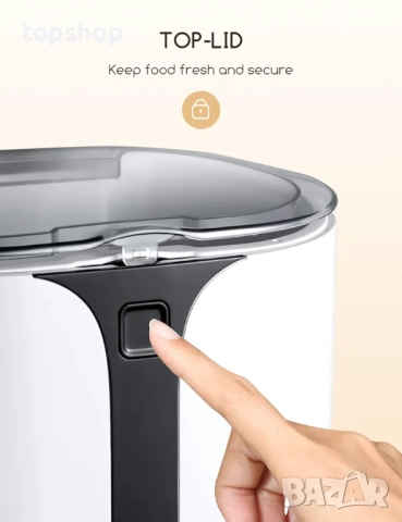 Автоматична хранилка за котки и кучета Faroro PF31 за малки домашни любимци с аларми за ..., снимка 5 - Други стоки за животни - 51712809