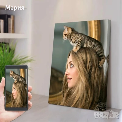 Печат на снимка върху канава / с рамка/, снимка 2 - Картини - 53375813