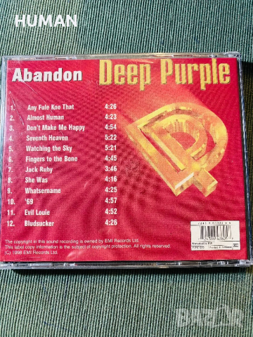 DEEP PURPLE , снимка 16 - CD дискове - 39909281