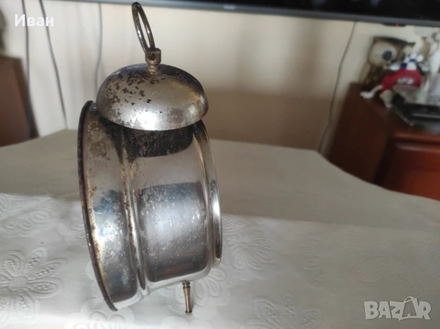 Механичен немски будилник Юнгханс, снимка 5 - Антикварни и старинни предмети - 51196949