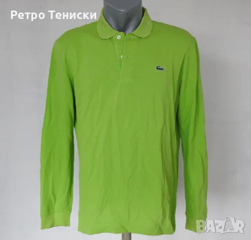 Тениска (Sleeve #5) Lacoste — Мъже размер XL Зелено