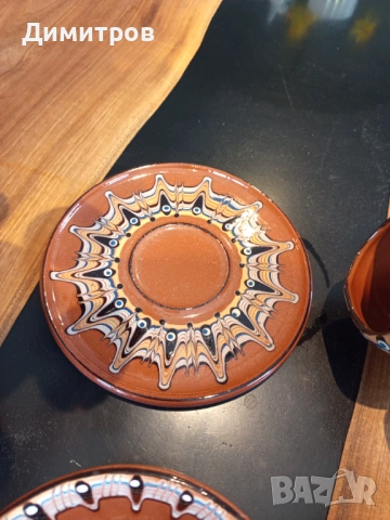 Комплект традиционна троянска писана керамика, снимка 5 - Антикварни и старинни предмети - 53942462
