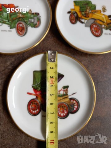 Декоративни порцеланови чинийки с ретро автомобили , снимка 5 - Декорация за дома - 39726698