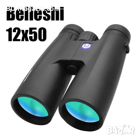 Мощен ловен бинокъл Beileshi 12×50 за лов наблюдение на птици животни природа далечни разстояния, снимка 10 - Екипировка - 50930482