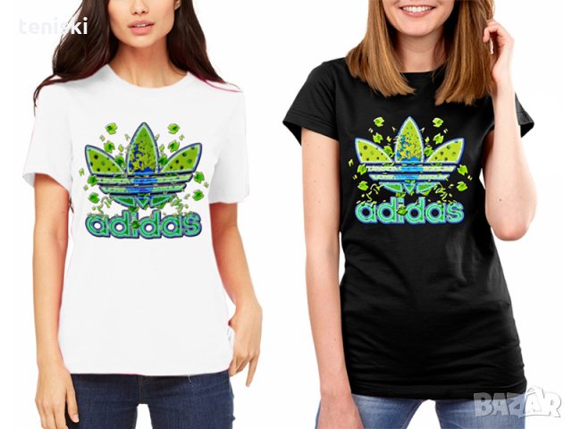  Дамска тениска ADIDAS принт нови модели,всички размери, снимка 6 - Тениски - 30056543