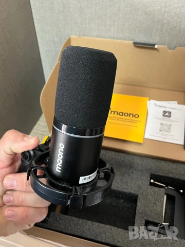 Микрофон Maono PD200X с програмируеми RGB светлини, За игри, подкаст, стрийминг, XLR/USB, снимка 6 - Микрофони - 53962982