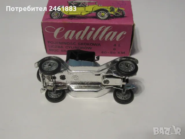 Estetyka Полша Cadillac 1913 соц метална колекционерска количка., снимка 5 - Колекции - 49768473