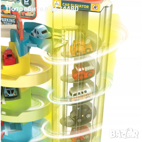 Многоетажен паркинг с пет нива и 6 колички 4152, снимка 14 - Коли, камиони, мотори, писти - 42628988