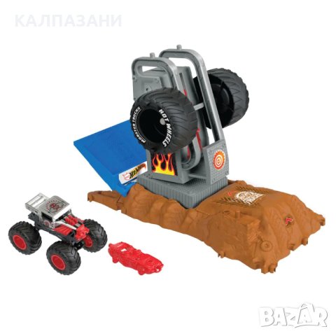 Hot Wheels™ HNB87 Monster Trucks Arena Smashers™ Изстрелвачка с 1 количка Monster Truck , снимка 2 - Коли, камиони, мотори, писти - 44225039