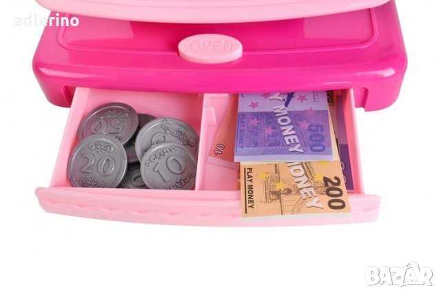 Детска игра Каса със скенер, детска магазинерска каса, детски касов апарат, снимка 3 - Образователни игри - 34471189