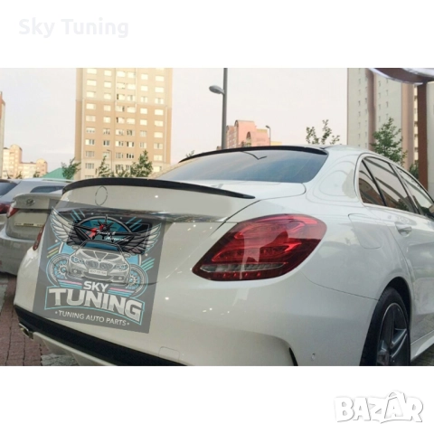 Лип Спойлер багажник Mercedes C class W205 AMG стил мерцедес ц класа, снимка 3 - Аксесоари и консумативи - 51954810