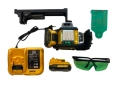 Лазерен 3D -  360 градуса нивелир с 2 батерии 12V 3 AH, 3 лъча, снимка 2
