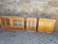 Кухненски горни шкафове, масивна иглолистна дървесина, снимка 1