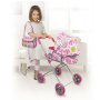 Детска количка за кукли с чанта за аксесоари, 62см