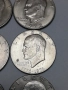 лот от 6 монети 1 долар Айзенхауер 1972,76,77 г., снимка 5