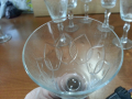 Ретро стъклени чаши гравирани , снимка 4