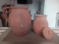 Два стилни,антикварни съда.Керамика.Цената е за двата., снимка 1