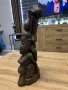 Интересна африканска статуетка от някакво много тежко дърво , снимка 1