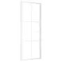 vidaXL Стъклена врата 83 x 201,5 cm Алуминий Бяло и Прозрачно（SKU: 350573）, снимка 1