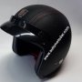 кожена каска за мотор скутер мотопед, снимка 1 - Аксесоари и консумативи - 35520759