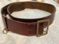Български офицерски колан  времената социализма кожа отличен състояние, снимка 1