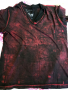 Мъжка тениска AFFLICTION Standard Series (стандартна серия) Burgundy Red Distressed Lava Wash S Smal, снимка 2