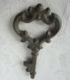 железен стар ключ, преспапие, масивен, снимка 2
