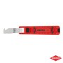 Нож за сваляне на изолация на кабели ф8-28мм с предпазен капак и регулировка Knipex - K1620165SB
