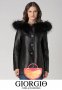 ПРОМО 🍊 GIORGIO PARIS cuirs et fourrures 🍊 Черно кожено дамско яке нов с етикети, снимка 2