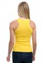 Нов дамски жълт потник с трансферен печат Мидички, Морски, Х-гръб, прав гръб, снимка 3