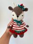 Плетени играчки, коледни еленчета, играчки за деца, коледен подарък за дете, ръчна изработка, снимка 3