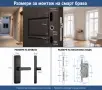 Смарт брава с пръстов отпечатък код карта и приложение, снимка 5