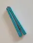 Baliplus Barebones Balisong (Tanto) – Пеперуда, Циан, снимка 7