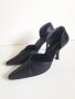 Черни обувки на ток, 37 номер , снимка 1 - Дамски елегантни обувки - 37991470