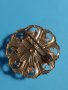 Красива кехлибарена брошка,позлата, снимка 9